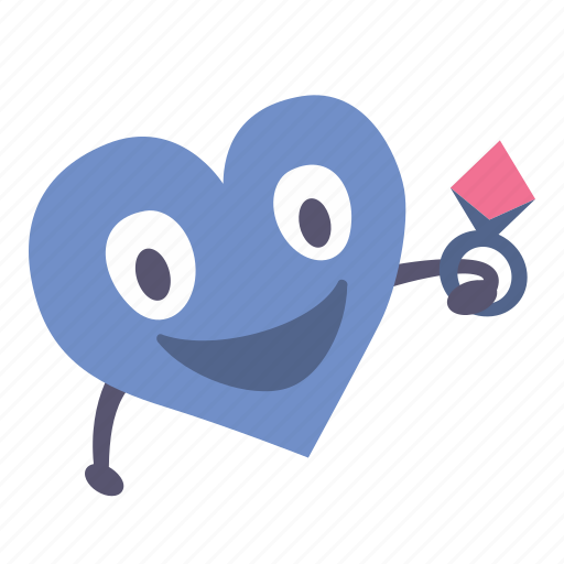 Boy, gift, giving, heart, ring, valentine icon - Download on Iconfinder