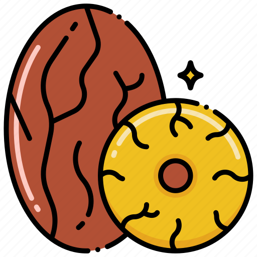 Nutmeg, cooking, seasoning, ingredient icon - Download on Iconfinder