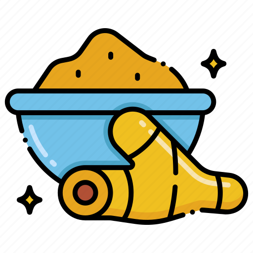 Turmeric, powder, spices, herbs icon - Download on Iconfinder
