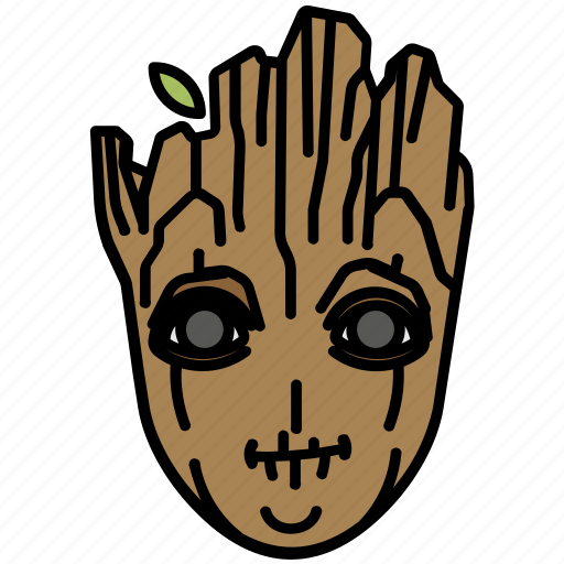 Baby groot, humanoid, marvel, mcu, tree icon - Download on Iconfinder