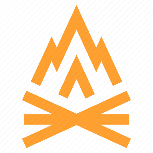 Camp, fire, firewood, heat, outdoors, survival, wood icon - Download on Iconfinder