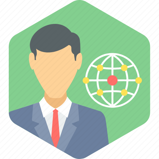 Connection, world, global, globe, male, network, web icon - Download on Iconfinder
