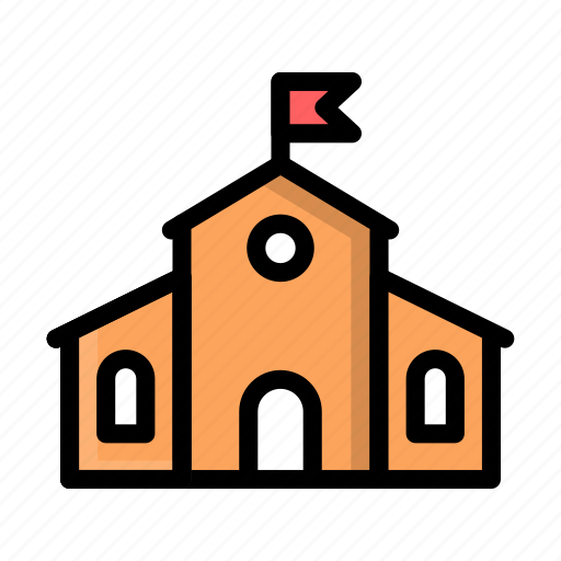 School, college, education, study, building icon - Download on Iconfinder