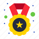 badge, medal, reward, star