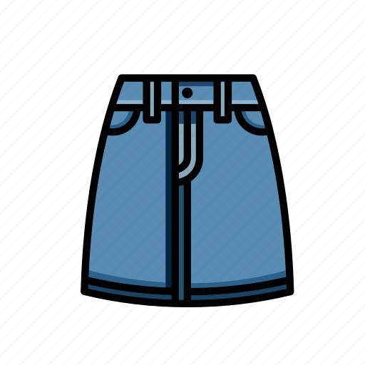 Denim, festival, skirt icon - Download on Iconfinder