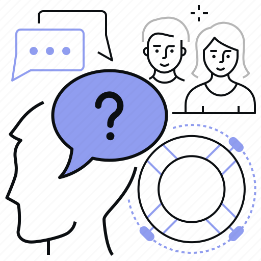 Question, communication, doubt, ask for help icon - Download on Iconfinder