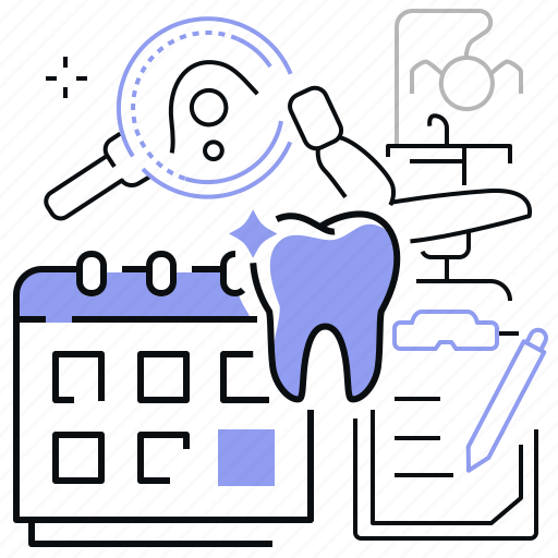 Tooth, calendar, medicine, visit a dentist icon - Download on Iconfinder