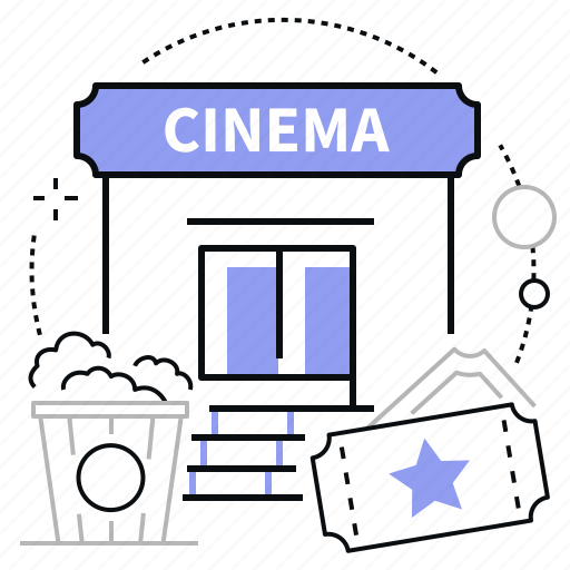 Popcorn, tickets, cinema, movie theater icon - Download on Iconfinder