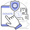 charity, money, donation online, piggy bank
