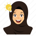 briliant, cute, girl, hijab, idea, moeslem