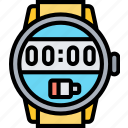 watch, time, digital, monitor, device