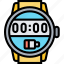 watch, time, digital, monitor, device 