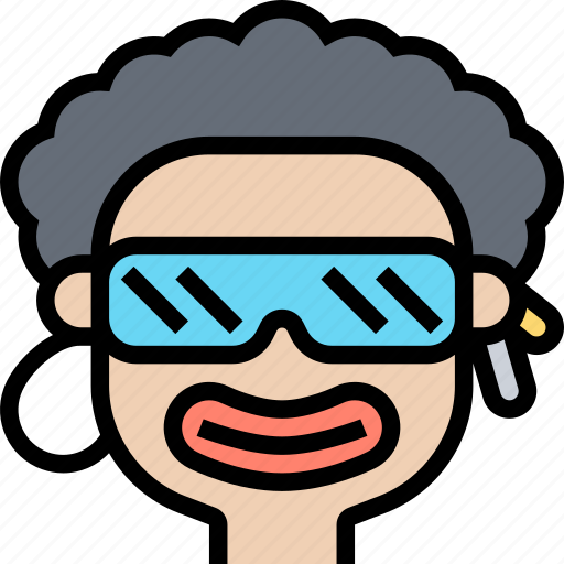 Sunglasses, fashion, eyewear, accessory, funky icon - Download on Iconfinder