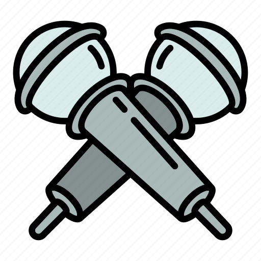 Crossed, microphone, music, party icon - Download on Iconfinder