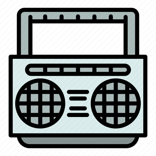 Boombox, music, party, portable, retro, vintage icon - Download on Iconfinder