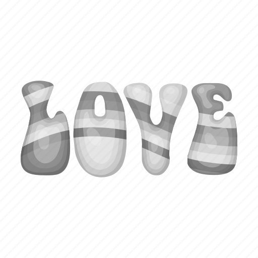 Heart, hippies, inscription, love, message, romance, valentine icon - Download on Iconfinder