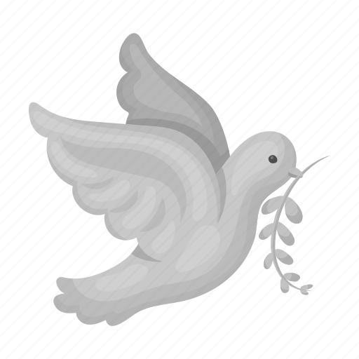 Bird, branch, dove, freedom, hippie, love, sign icon - Download on Iconfinder