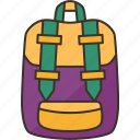 backpack, bag, student, travel, journey