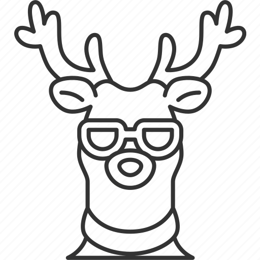 Deer, hipster, cool, funny, character icon - Download on Iconfinder