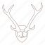antlers, decoration, deer, horns, stag, wall 
