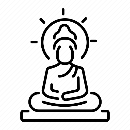 Buddha, buddha statue, buddha sculpture, buddha idol, buddha carving icon - Download on Iconfinder