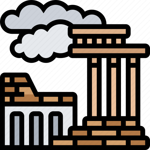 Ruin, structure, column, ancient, heritage icon - Download on Iconfinder