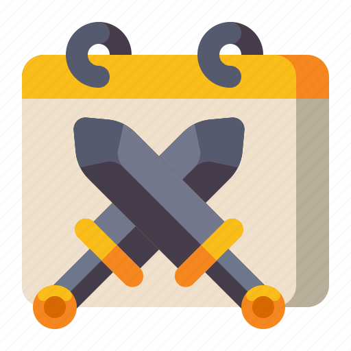 Dark, ages, sword, calendar icon - Download on Iconfinder
