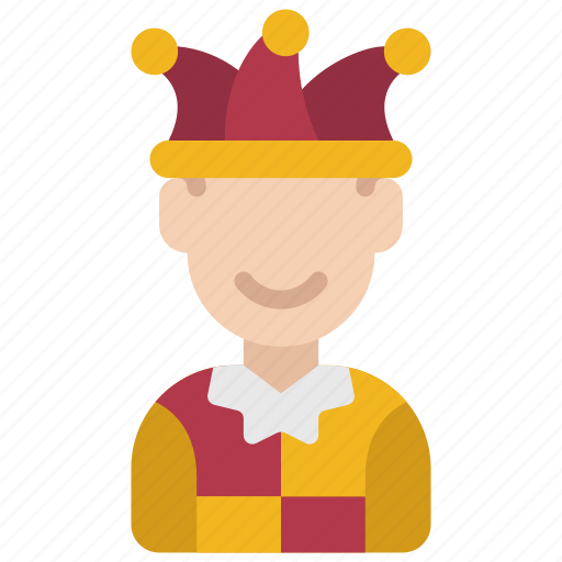 Court, jester, historical, avatar, joker icon - Download on Iconfinder