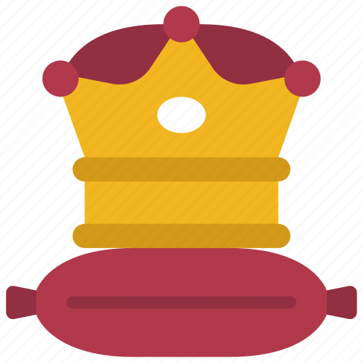 Crown, pillow, historical, royal, royalty, king icon - Download on Iconfinder