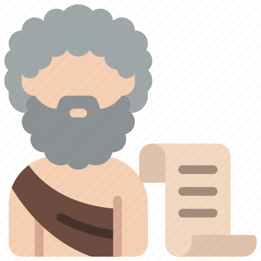 Philosopher, historical, philosophy, ancient, scripture icon - Download on Iconfinder
