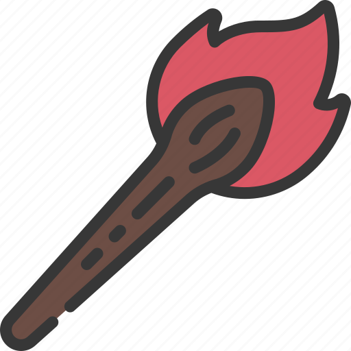 Fire, torch, historical, flame icon - Download on Iconfinder