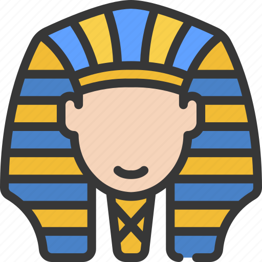Pharaoh, headdress, historical, ancient, egypt, egyptian icon - Download on Iconfinder