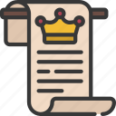 royal, scroll, historical, royalty, crown