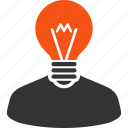 bulb, education, electrician, inventor, lamp, mind, think
