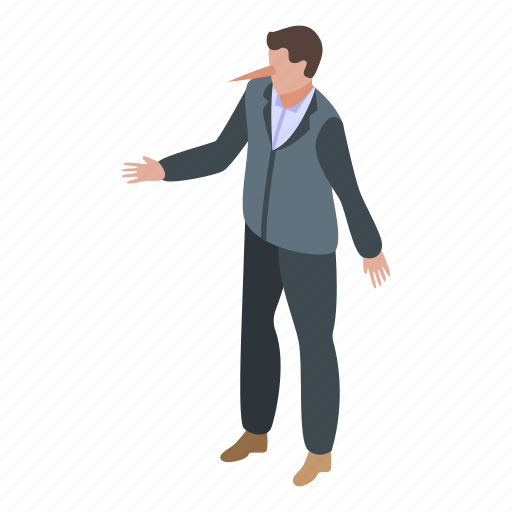 Business, cartoon, hoax, isometric, man, money, person icon - Download on Iconfinder