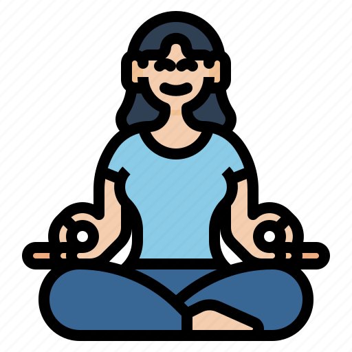 Healthy, meditation, relaxing, spirituality, wellbeing icon - Download on Iconfinder