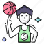 basketball player, sports avatar, sportsman, sportsperson, athlete 