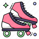 roller skate, shoes, footwear, footgear, footpiece