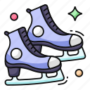 ice skate, shoe, footwear, footgear, footpiece