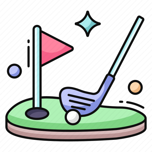 Golf course, golf game, golf arena, golf ground, playground icon - Download on Iconfinder