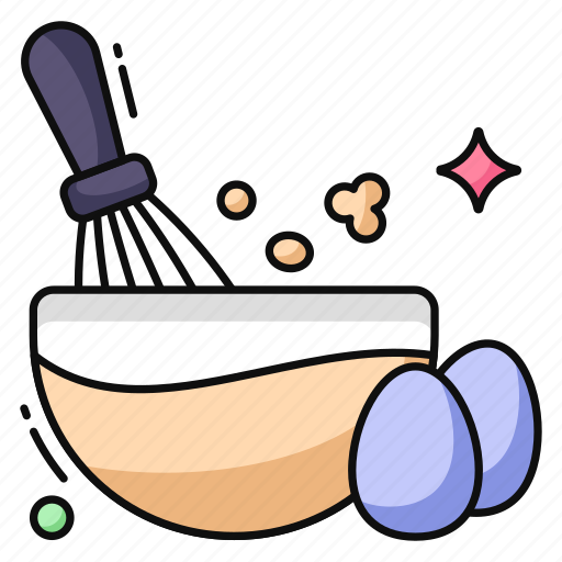 Egg beating, egg bowl, egg beater, kitchenware, hobby icon - Download on Iconfinder