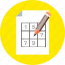 sudoku, calculate, counting, crosswords, numbers