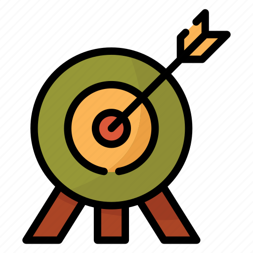 Archery, dart board, sport, hobbies, target, arrow, bow icon - Download on Iconfinder
