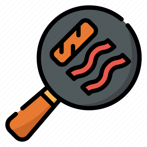 Bacorn, bacon, hobbies, pan, meat, strips, pork icon - Download on Iconfinder