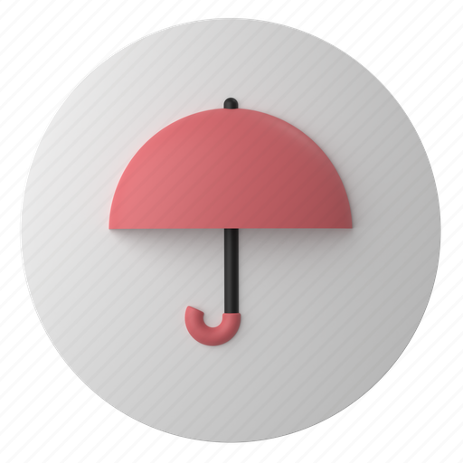 Security, weather, umbrella, forecast, rain, insurance, protection 3D illustration - Download on Iconfinder