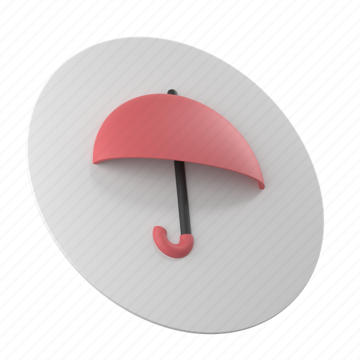 Weather, security, umbrella, forecast, rain, insurance, protection 3D illustration - Download on Iconfinder