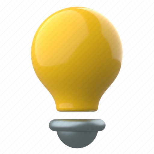 Energy, lightbulb, bulb, light, electricity, power, lighting 3D illustration - Download on Iconfinder