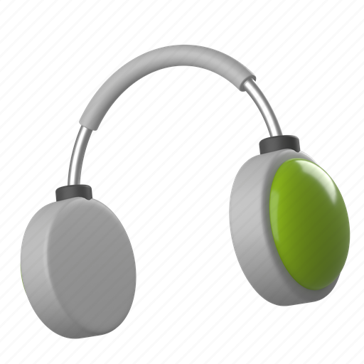 Media, support, headphone, sound, audio, music, volume 3D illustration - Download on Iconfinder