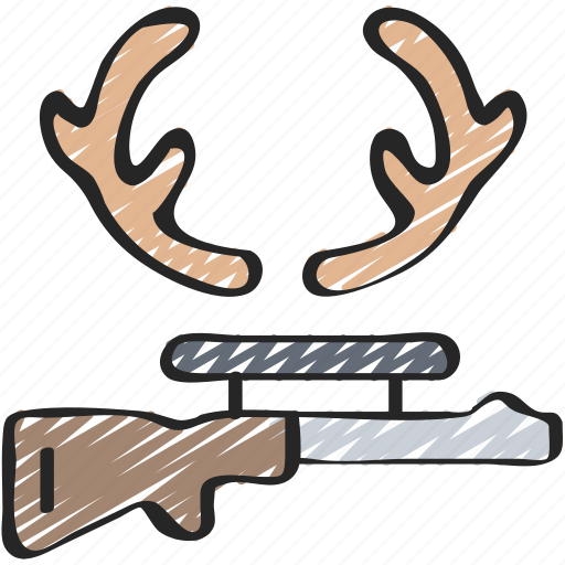 Activities, hobbies, hunting, pastime, rifle icon - Download on Iconfinder