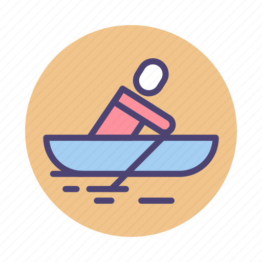 Boat, boating, rower, rowing icon - Download on Iconfinder